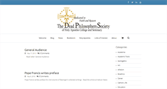 Desktop Screenshot of deadphilosopherssociety.com