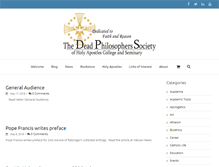 Tablet Screenshot of deadphilosopherssociety.com